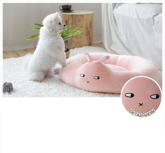 HKM-6734013 Super Elastic Cartoon Cat and Dog Kennel in Pink and Gray, 61x58x13cm