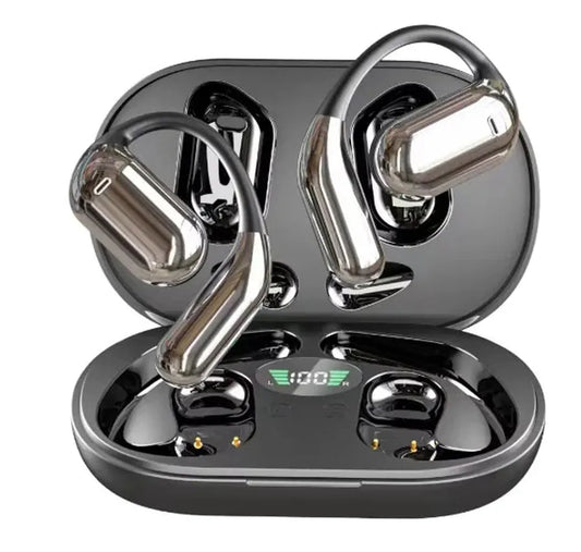 HKM-674579 YX39 Digital Smart Screen Noise Cancelling Wireless Headphones with LED Battery Indicator and ENC Technology