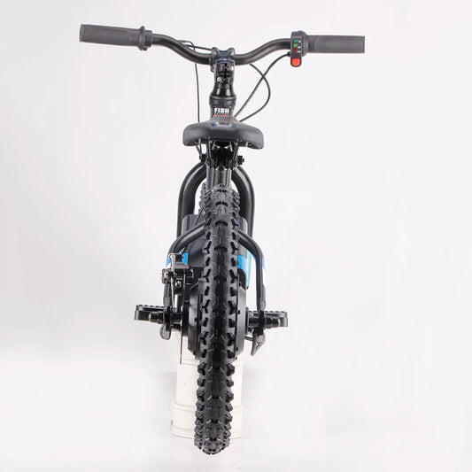 HKM-675987 Kids Electric Balance Bike with 2 Speed Options, 16 Inch Wheels, and Integrated Battery