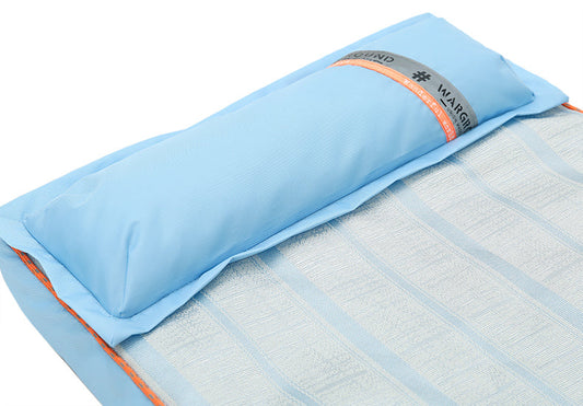 HKM-6771133 Ice Silk Summer Dog Mat - Anti-Bite, Non-Stick Hair Cat Mattress - Available in Multiple Sizes