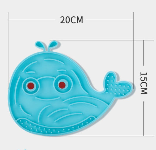 HKM-6785469 Slow Feeder Pet Bowl and Licking Pad for Dogs and Cats - TPR Material, Portable Design, 20x15x0.5CM