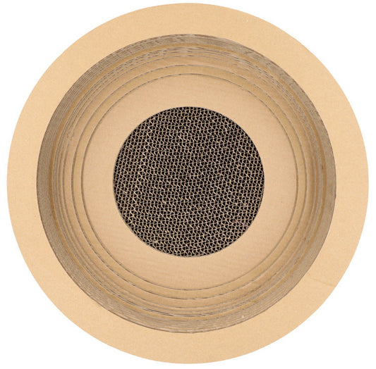 HKM-6789949 Cat Scratch Board - Paper Material, 40cm Diameter, 11cm Height, Ideal for Claw Grinding Toys