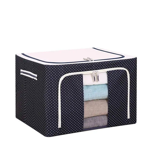 HKM-679763 Waterproof Oxford Steel Storage Box for Seasonal Clothing and Toy Storage