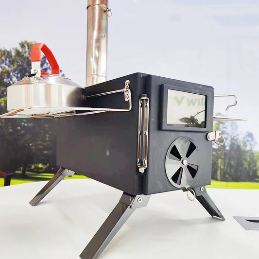 HKM-680531 Portable Outdoor Cooking Tent Stove for Camping and Grilling, Ideal for Outdoor Entertaining