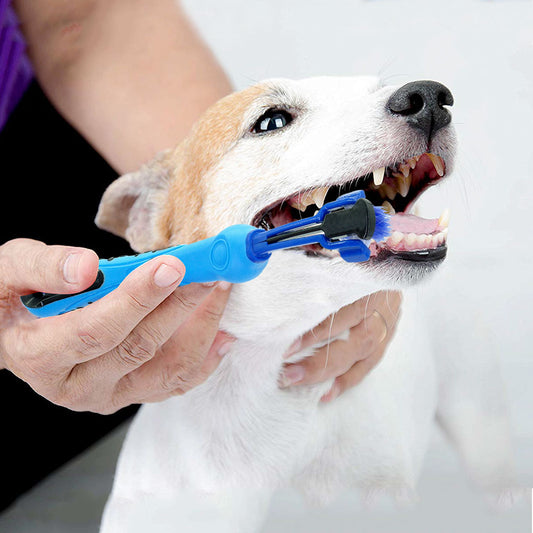 HKM-6851389 Pet Dental Care Plush Toothbrush for Dogs and Cats - Cleaning Supplies for Bad Breath and Tartar Removal