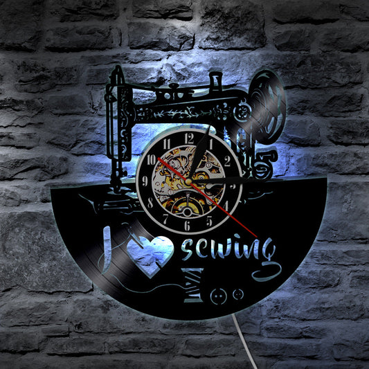 HKM-685139 Vinyl Record Wall Clock – Retro Home Decor for Music Lovers