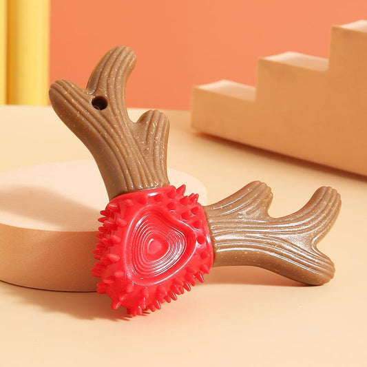 HKM-6925629 Durable Wooden Bite Toy for Dogs – Teeth Grinding Stick in Vibrant Colors