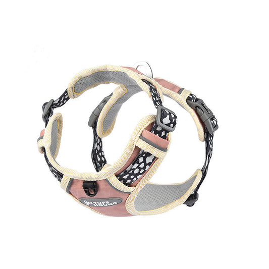HKM-6935613 Adjustable Chest Strap Traction Rope Dog Chain - Multiple Sizes and Colors Available