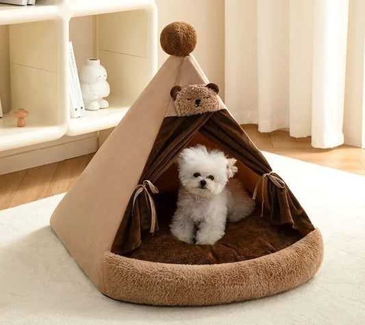 HKM-6951869 Cozy Closed Cat Villa for All Seasons ¨C Perfect Pet House for Cats and Small Dogs