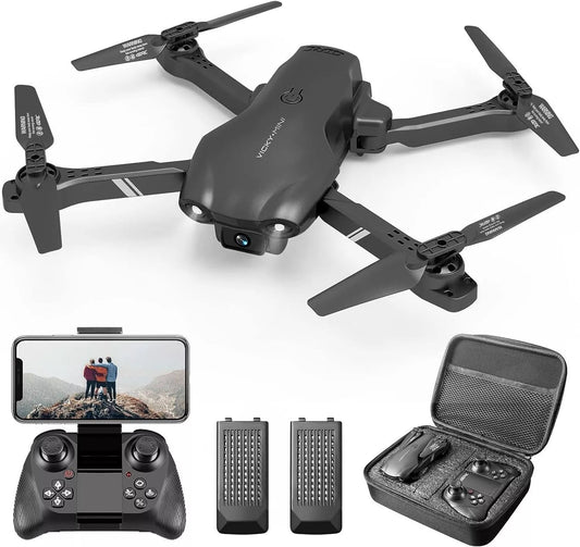HKM-695187 Foldable RC Drone with 6K HD Dual Camera, 1080P Live Video, 26-Minute Flight Time, and Multiple Fun Features