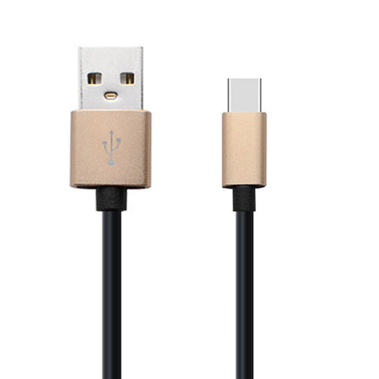 HKM-699155 Yellow Aluminum Alloy Type-C & Micro USB Charging and Data Cable