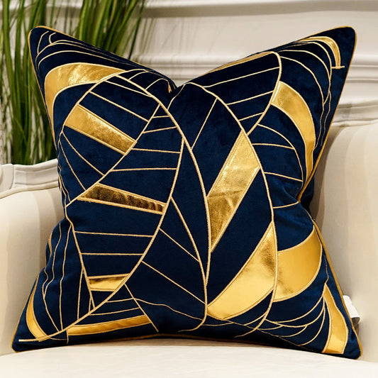 HKM-706323 Embroidered Plush Throw Pillow for Modern Sofa, Available in 45x45cm and 50x50cm