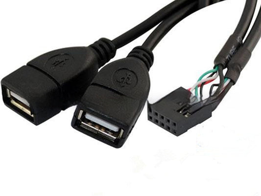 HKM-706579 USB Dual AM-head Data Cable 28AWG, 45CM Length, Supports Plug and Play for Digital Devices