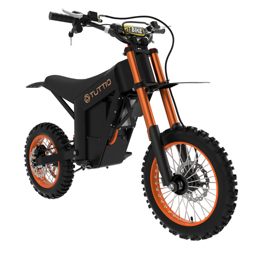 HKM-710419 Electric Dirt Bike 48V 2000W for Kids Over 13, 3-Speed, Aluminum Frame, Hydraulic Disc Brake, 14 Inch Tires