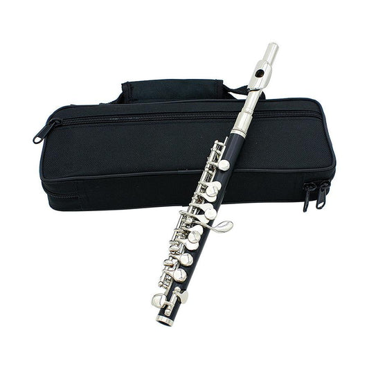 HKM-714195 C Key Piccolo with Bakelite Tube Body and Silver Plated Finish for Beginners and Professionals