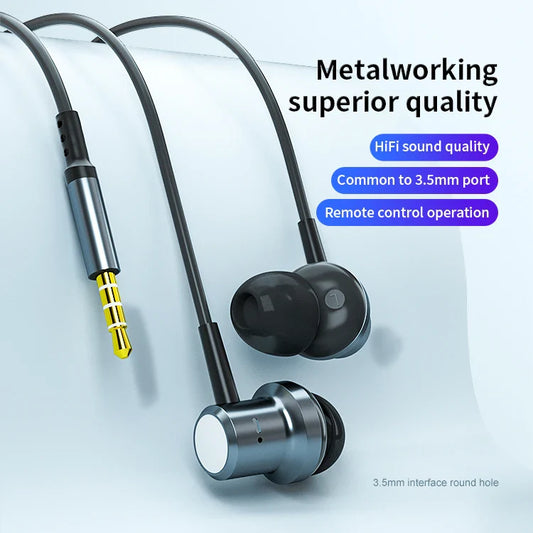 HKM-715091 Customized Wired Earphones with 3.5mm Connector - Gaming In-Ear Headphones and Handsfree Earbuds