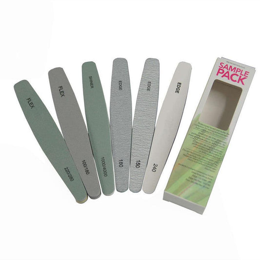 HKM-720019 6-Piece Nail File Set with Polishing Blocks and Strips for Manicure and Nail Art