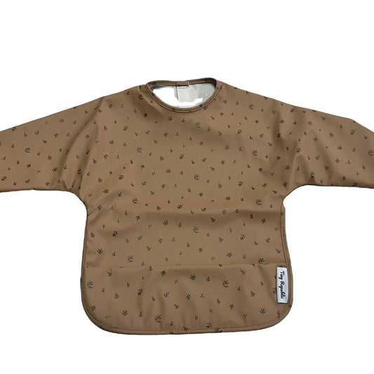 HKM-720083 Bib Baby Waterproof Three-dimensional Food Bag Children's Saliva Bag with Long Sleeve