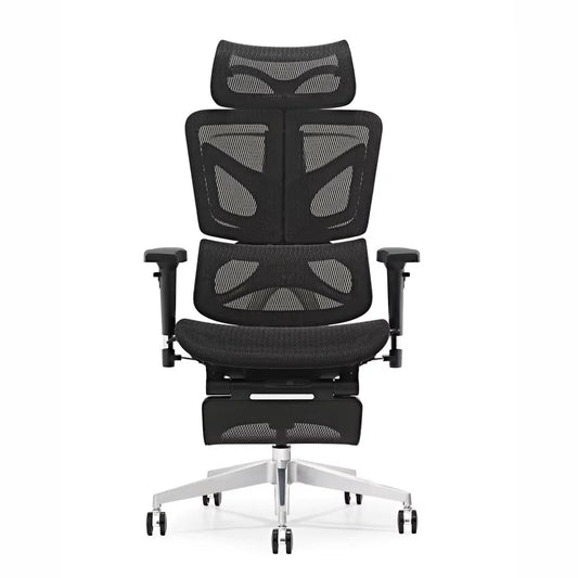 HKM-720147 Ergonomic High Back Office Chair with Modern Fabric Design and Swivel Functionality