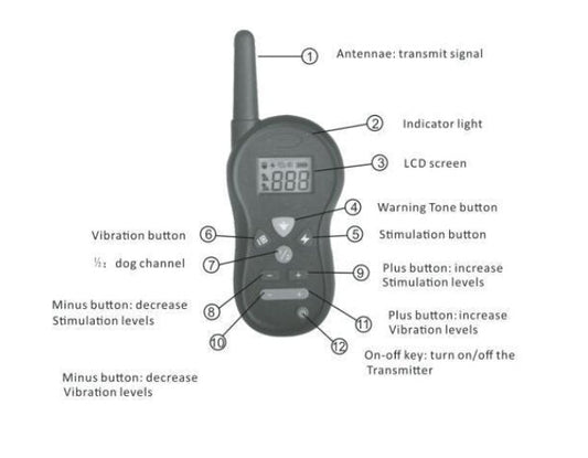 HKM-7207485 Remote Control Dog Training Device - Durable Plastic Design for Effective Training