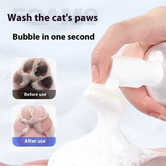 HKM-7211837 Pet Foot Cleaning Foam for Dogs and Cats - 150ml Paw Washing Brush