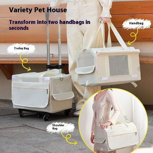 HKM-7221949 Portable Foldable Transparent Window Cat Travel Bag in Various Colors
