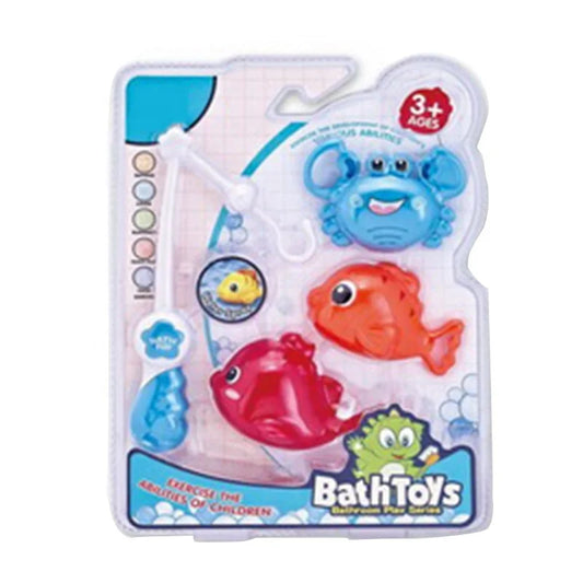 HKM-722643 Colorful 48pcs Fishing Game Plastic Bath Toy Set for Toddlers Ages 2-4