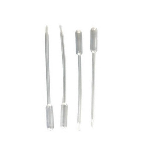 HKM-724627 3ML Plastic Graduated Dropper Straws for Cosmetic Dispensing - Pack of 10
