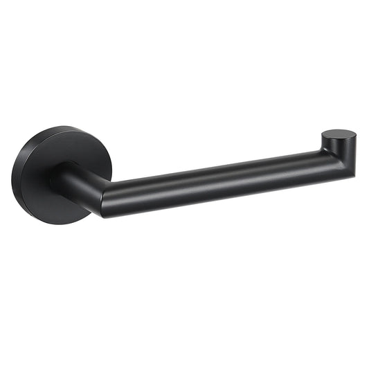 HKM-726867 Matte Black Stainless Steel 304 Bathroom Accessory Set with Towel Rack and Toilet Paper Holder