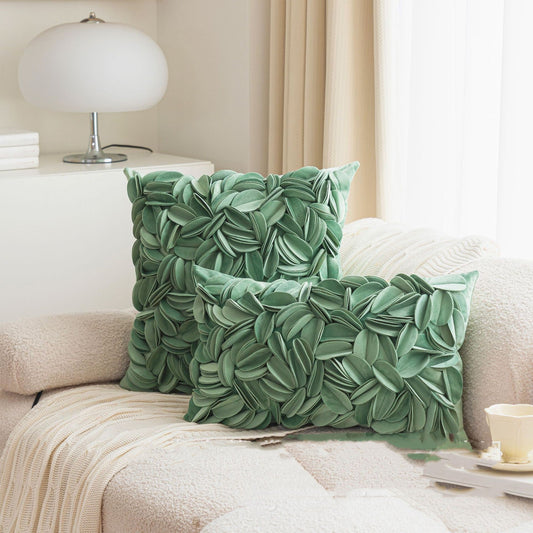 HKM-728979 Handmade Decorative Pillowcase Cover in Dutch Velvet - Multiple Colors Available