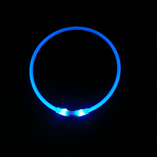 HKM-7325757 Luminous USB Rechargeable Dog Collar ¨C Bright & Durable for All Seasons