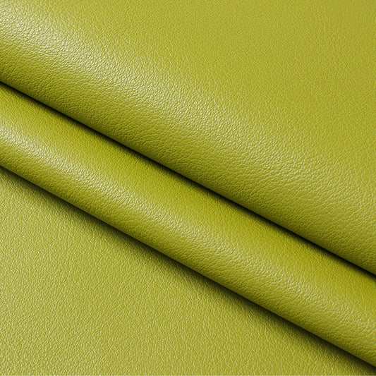 HKM-734035 Wear-Resistant Half PU Leather Fabric with Lychee Pattern for Furniture and Accessories, 1.2mm Thick, 140cm Wide