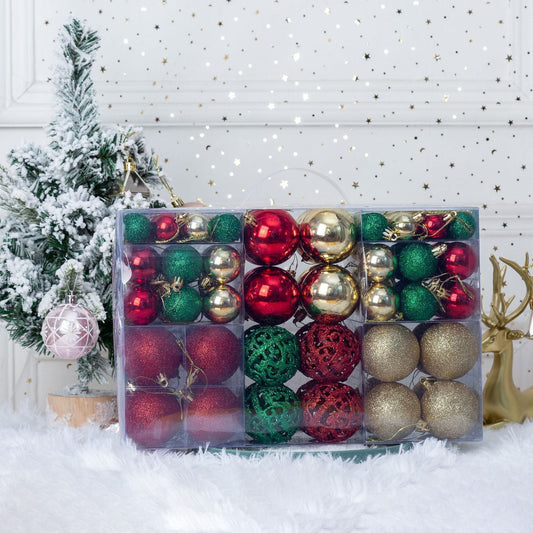 HKM-734163 Colorful Christmas Ball Set for Tree Decoration – 100pcs PVC Balls in Various Colors (3-6cm)