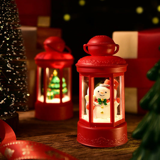 HKM-737939 Creative Christmas Crystal Night Lamp - Santa Claus, Christmas Tree, Iceman, and Deer Designs