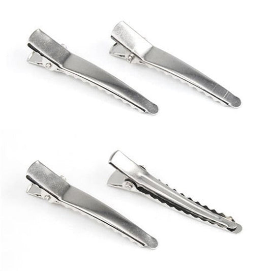 HKM-739539 Silver Metal Side Clip - 4.5 cm Durable Electroplated Design