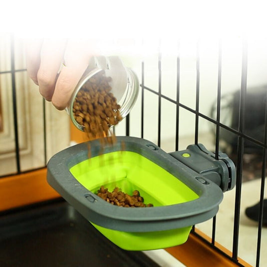 HKM-7422269 Portable Folding Pet Bowl - Multi-Color TPE Design for Food and Water, Suited for All Pet Sizes