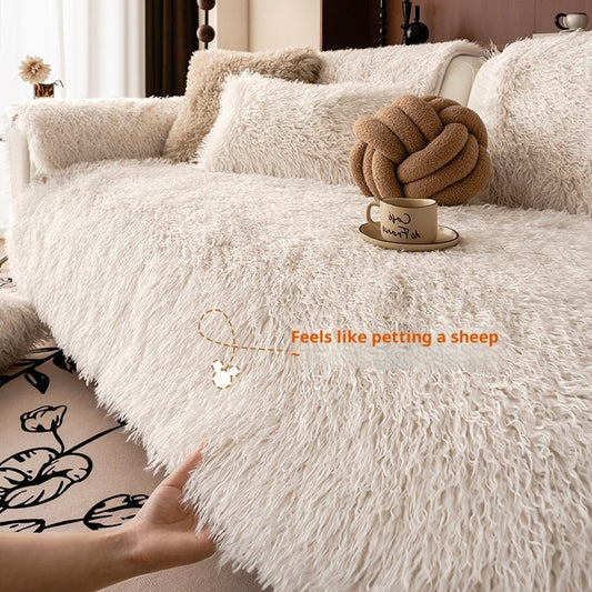 HKM-743315 Thick Plush Sofa Cushion for Autumn and Winter in Various Sizes and Colors