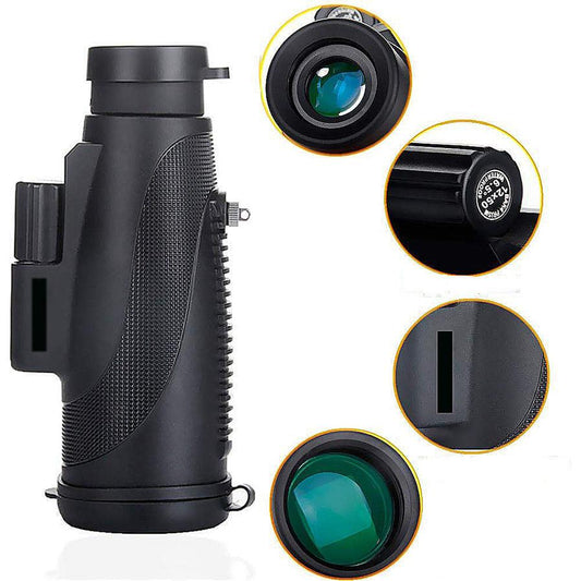HKM-743955 12X50 Monocular Telescope with Multilayer Coating and BK4 Lens Material