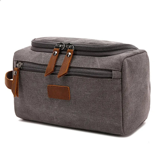 HKM-744467 Retro Leisure Travel Wash Bag for Men and Women - Cosmetic & Storage Organizer in Multiple Colours
