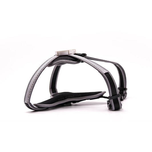HKM-7448381 Retractable LED Dog Chest Strap with Scalable Design and Adjustable RGB Lights