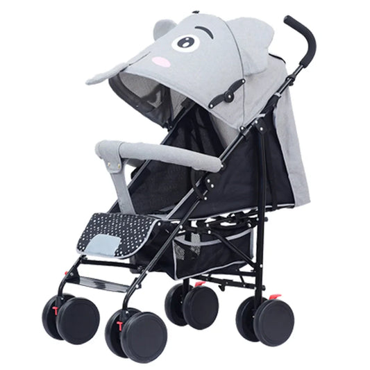 HKM-745747 Lightweight Foldable Stroller for Infants - Portable Safety Baby Buggy for Travel