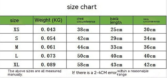 HKM-7474493 Casual Small Dog Puppy Clothes for Spring and Summer in Multiple Colors and Sizes