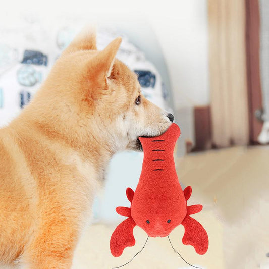 HKM-7487293 Interactive Plush Dog Chew Toy Set - 15 Soft Fruit and Cartoon Designs for Pets