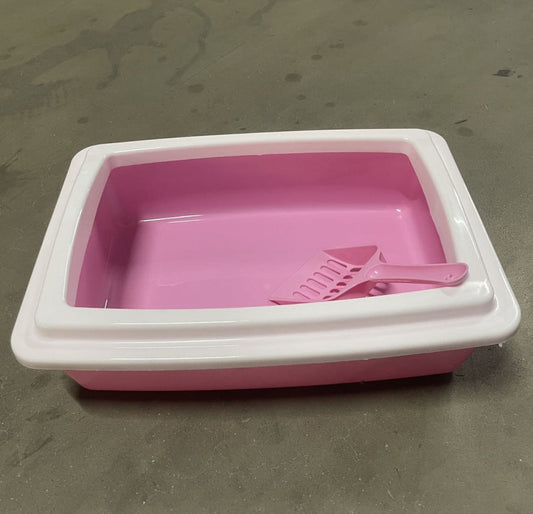 HKM-7510333 Compact Cat Litter Box for Small Spaces - Easy to Clean Design
