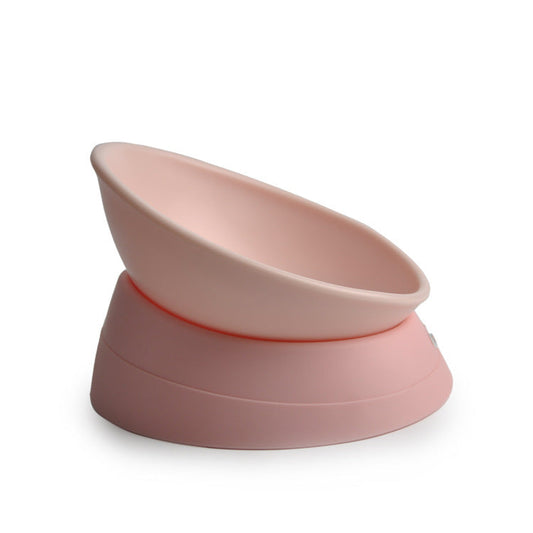 HKM-754643 Tilted Pet Bowl for Cats and Dogs - Durable Resin Material with 360-Degree Design for Comfortable Feeding