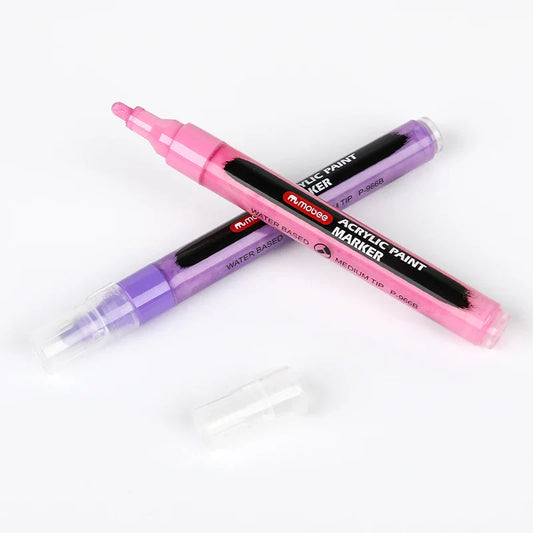 HKM-754899 Custom Logo Large Capacity Water-based Acrylic Paint Marker Set for Student Drawing