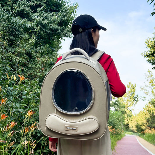 HKM-7549629 Large Capacity Space Capsule Backpack for Pets - Breathable and Comfortable Design