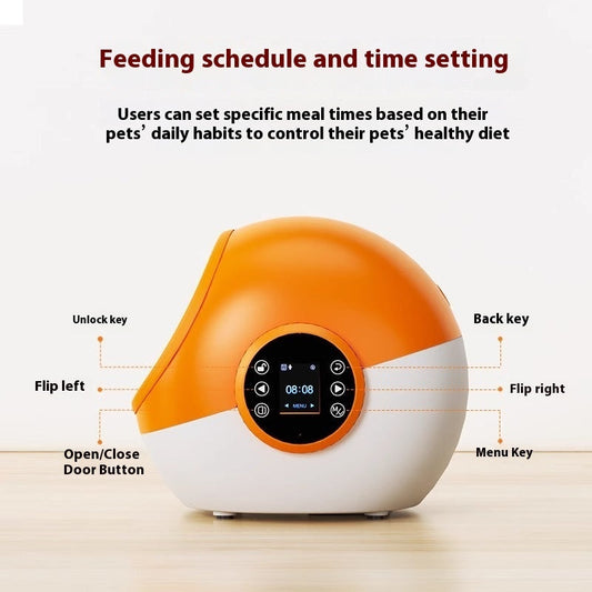 HKM-7570621 Automatic Multi-Cat Feeder with Pet Identification Chip Functionality