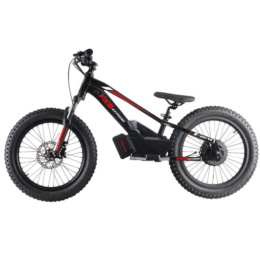 HKM-757331 20 Inch Electric Balance Bike for Kids with 3 Speed Options and Hydraulic Disc Brakes
