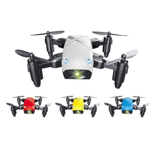 HKM-760723 Micro Foldable RC Drone with 3D Steering Wheel Remote and WiFi Camera Control for Kids